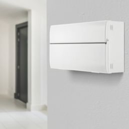 British General Fortress 19-Module 17-Way Part-Populated  Main Switch Consumer Unit