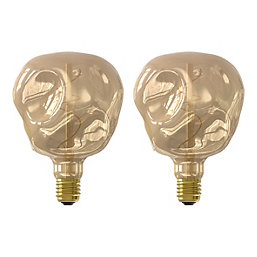 Calex XXL NEO Gold ES G125 LED Light Bulb 150lm 4W 2 Pack