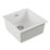 Carysil EN400-WH 1 Bowl Granite Composite Kitchen Sink White 430mm x 460mm