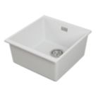 Carysil EN400-WH 1 Bowl Granite Composite Kitchen Sink White 430mm x 460mm