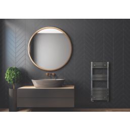 Towelrads 1000mm x 400mm 812BTU Chrome Flat  Towel Radiator
