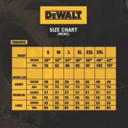 DEWALT Cambridge Coolmax Work Trousers Black/Grey 30" W 31" L