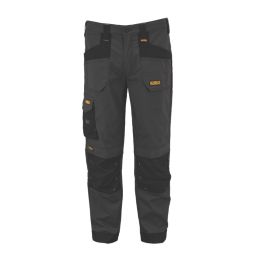 DEWALT Cambridge Coolmax Work Trousers Black/Grey 30" W 31" L
