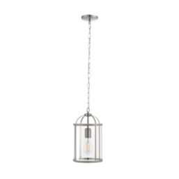 Quay Design Liberty 1-Light Pendant Satin Nickel