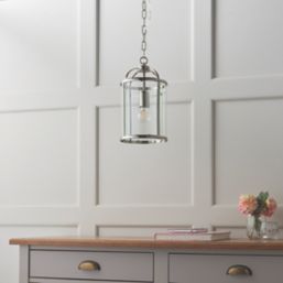 Quay Design Liberty 1-Light Pendant Satin Nickel