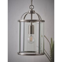 Quay Design Liberty 1-Light Pendant Satin Nickel