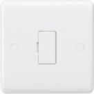 Knightsbridge Curved Edge 13A Unswitched Fused Spur  White