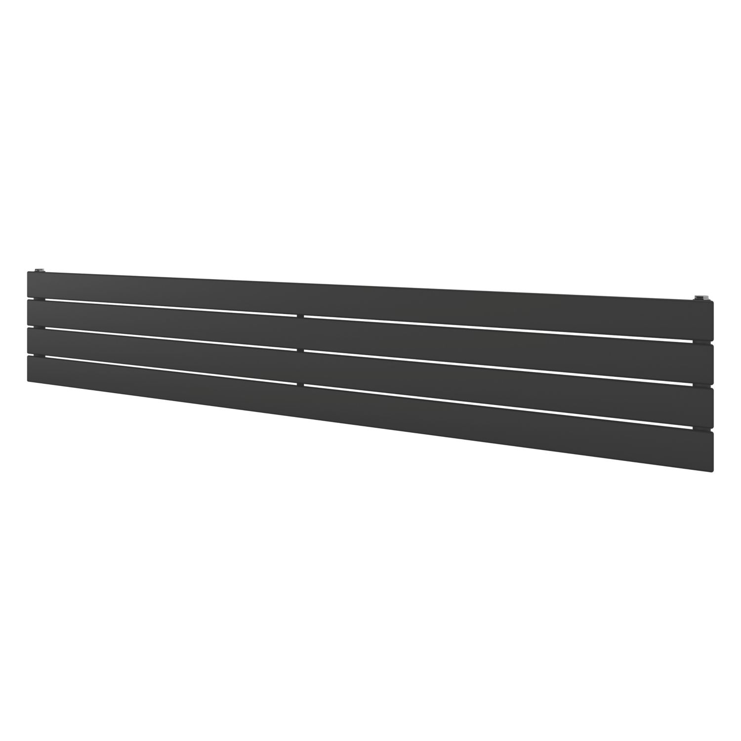 Ximax Oceanus 295mm x 1800mm 2075BTU Black Horizontal Designer Radiator (503YE)