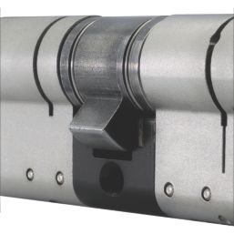 Smith & Locke Fire Rated 3 Star Diamond Thumbturn Cylinder Lock 50-45 (95mm) Satin Nickel