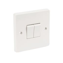 Crabtree Capital 10AX 2-Gang 2-Way Light Switch  White
