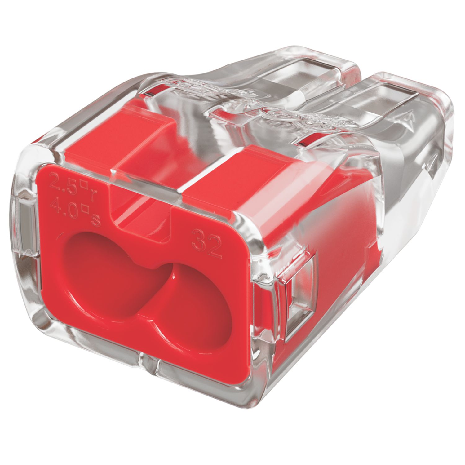 Ideal 32A 2-Way Push-Wire Connectors 100 Pack (50427)