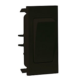 LAP  16AX 1-Way Grid Light Switch Black