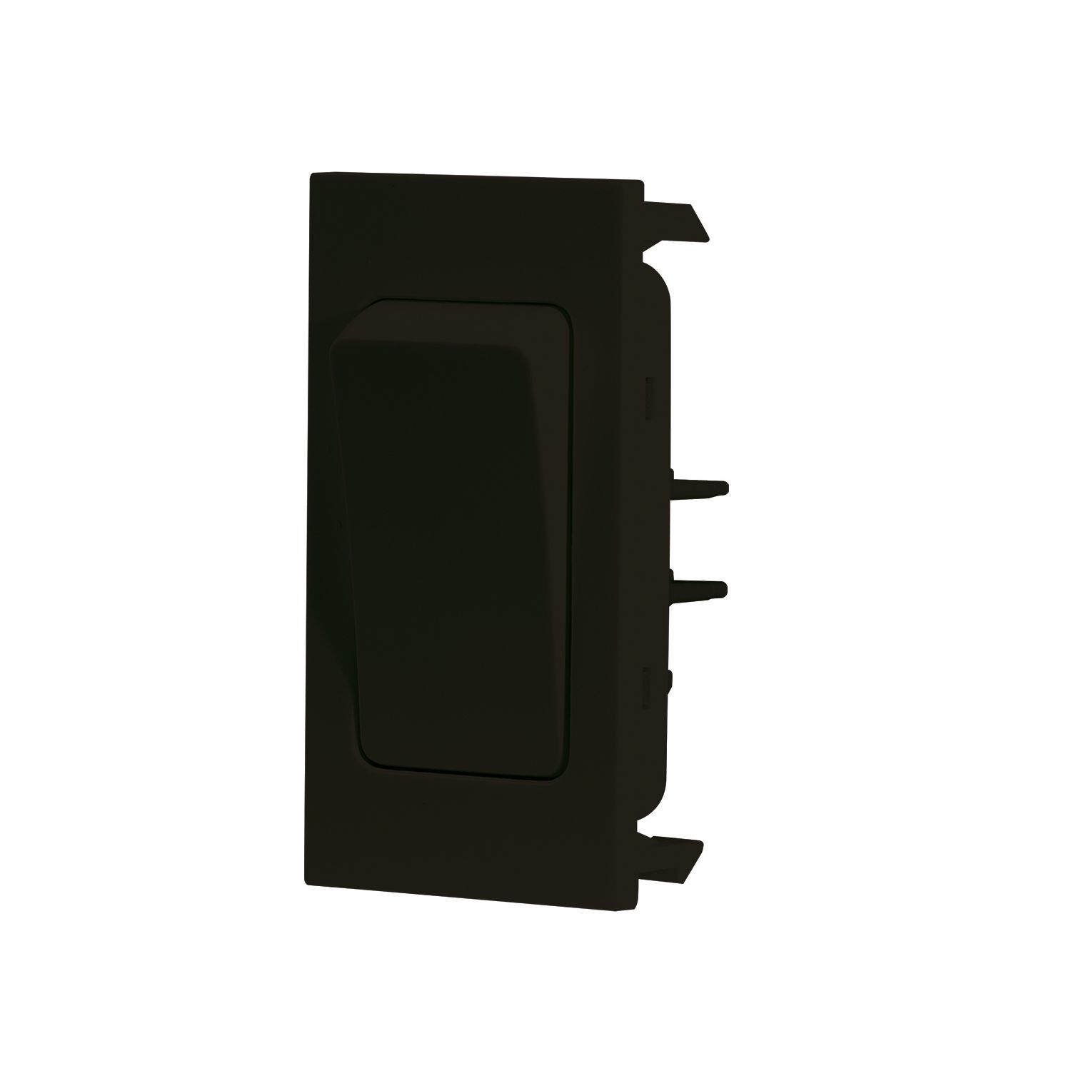 LAP 16AX 1-Way Grid Light Switch Black (50471)