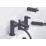 Bristan Elevar Black 129mm Deck Mounted Dual Control Manual Shower Mixer Tap