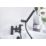 Bristan Elevar Black 129mm Deck Mounted Dual Control Manual Shower Mixer Tap