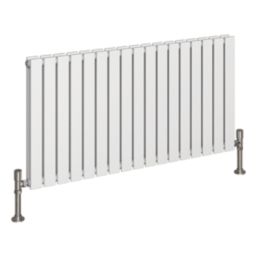 Reina Harley Double 600mm x 1190mm 4363BTU White Horizontal Designer Radiator