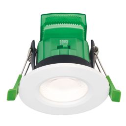 4lite Yuto Fixed  Fire Rated LED Downlight  White 5W 630lm