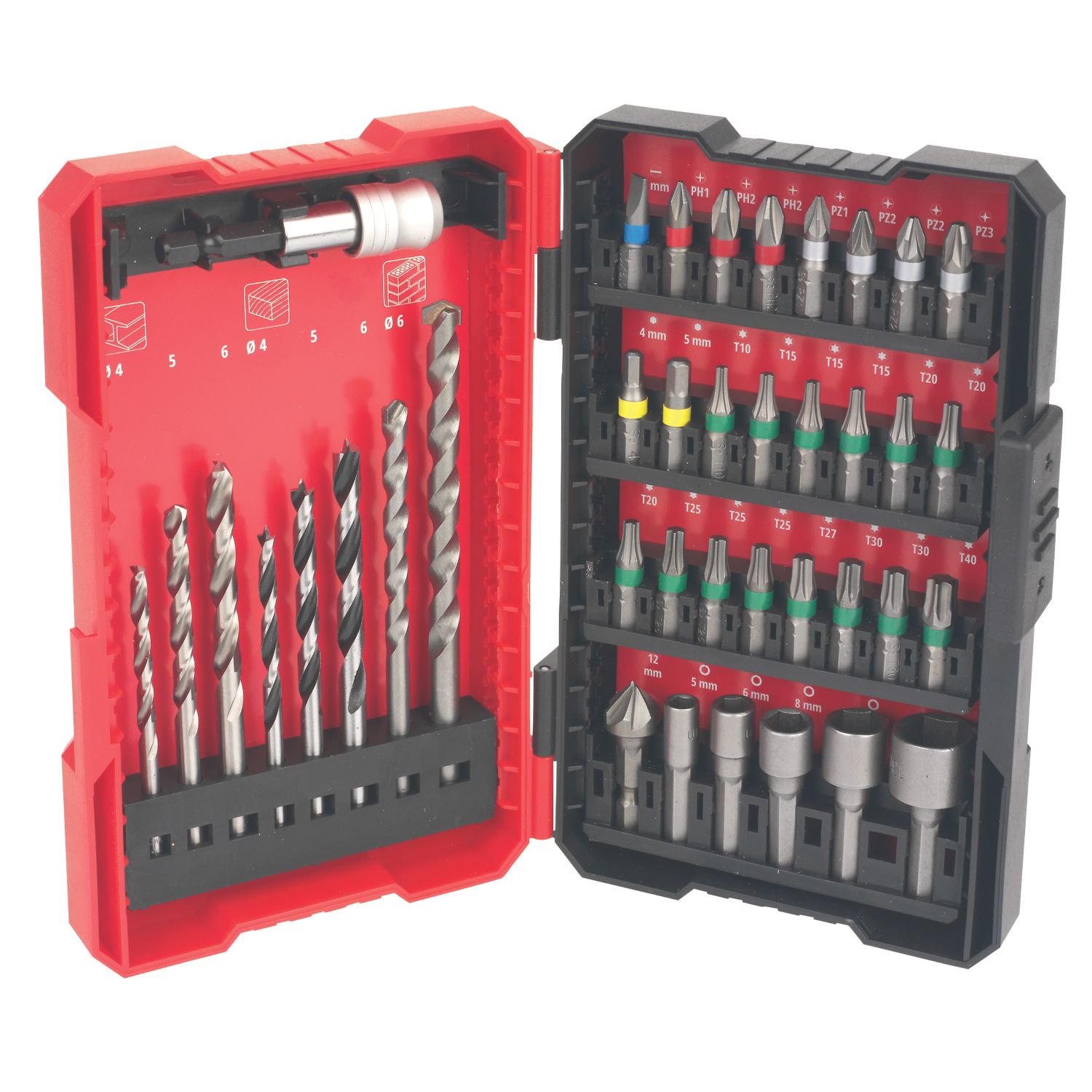 Einhell Multi-Material Drill & Screwdriver Bit Set 39 Pieces (504FC)