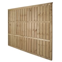Forest Vertical Board Closeboard  Fence Panels Natural Timber 6' x 5' Pack of 4