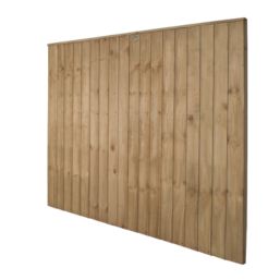 Forest Vertical Board Closeboard  Fence Panels Natural Timber 6' x 5' Pack of 4
