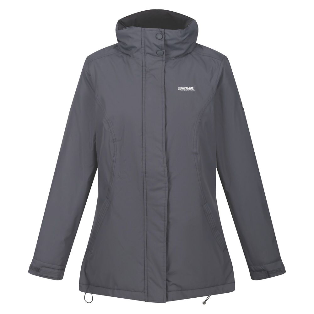 Regatta Blanchet II Womens Waterproof Insulated Jacket Seal Grey Size 16 Screwfix