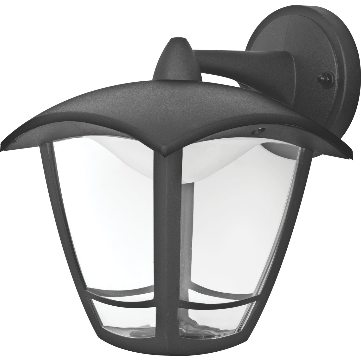 Luceco Outdoor LED Top Arm Coach Lantern Black 8W 640lm (504JX)