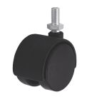Essentials Twin Wheel Swivel Castors 41mm Black 4 Pack