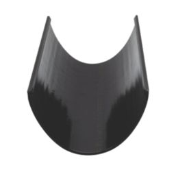 FloPlast Hi-Cap uPVC Half Round Gutter Black 115mm x 3m