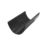 FloPlast Hi-Cap uPVC Half Round Gutter Black 115mm x 3m