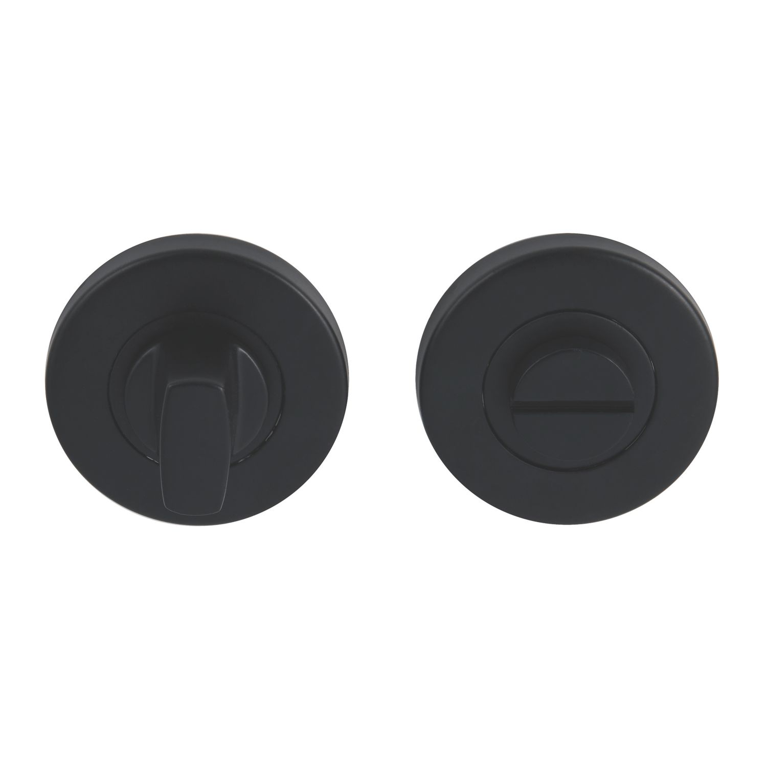 Eclipse Fire Rated Standard WC Thumbturn Set Matt Black 52mm (504KW)