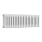 Reina 300mm x 1010mm 2306BTU White Horizontal 3 Column Radiator