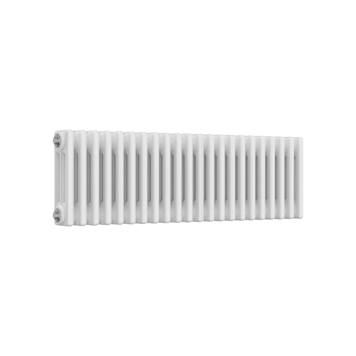 Reina 300mm x 1010mm 2306BTU White Horizontal 3 Column Radiator (504LH)
