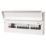 MK Sentry  21-Module 12-Way Populated  Dual RCD Consumer Unit with SPD