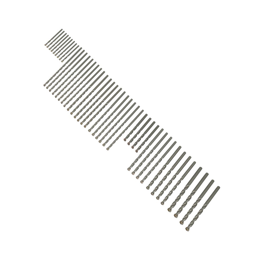 Erbauer  Round Shank Masonry Drill Bit Set 45 Pieces - 4