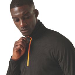Regatta Navigate Half Zip Fleece Black/Orange Pop X Large 43.5" Chest