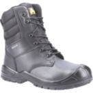 Amblers 240   Lace & Zip Safety Boots Black Size 13