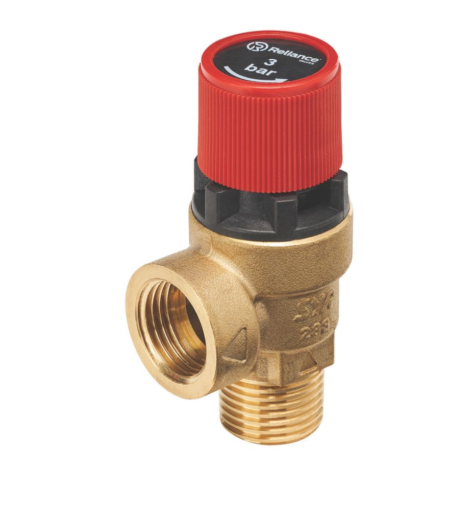 Reliance Valves 101 Series Sealed Heating System Pressure Relief Valve 2.0-3.0bar 1/2" x 1/2"