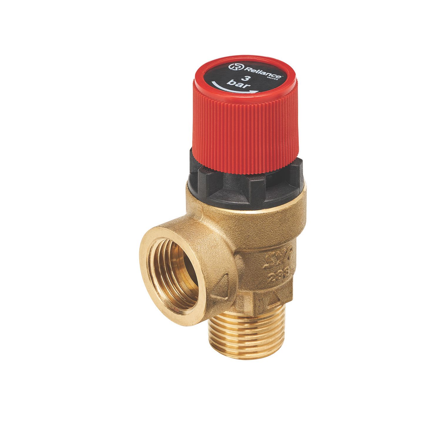 Reliance Valves 101 Series Sealed Heating System Pressure Relief Valve 2.0-3.0bar 1/2" x 1/2" (504TY)