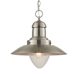 Quay Design Brim Ceiling Pendant Satin Nickel