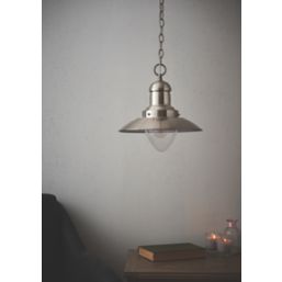 Quay Design Brim Ceiling Pendant Satin Nickel