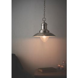 Quay Design Brim Ceiling Pendant Satin Nickel