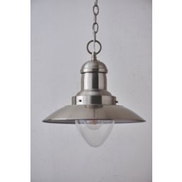 Quay Design Brim Ceiling Pendant Satin Nickel