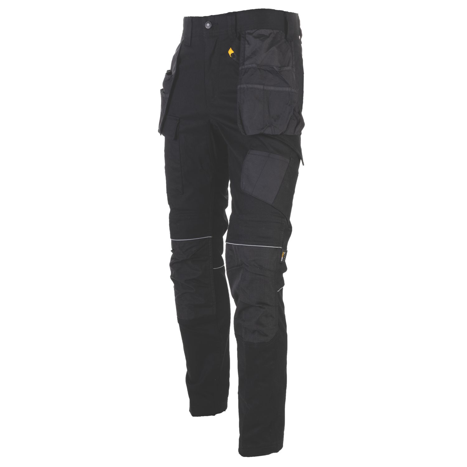 CAT Stretch Pocket Work Trousers Black 40" W 32" L (504VT)