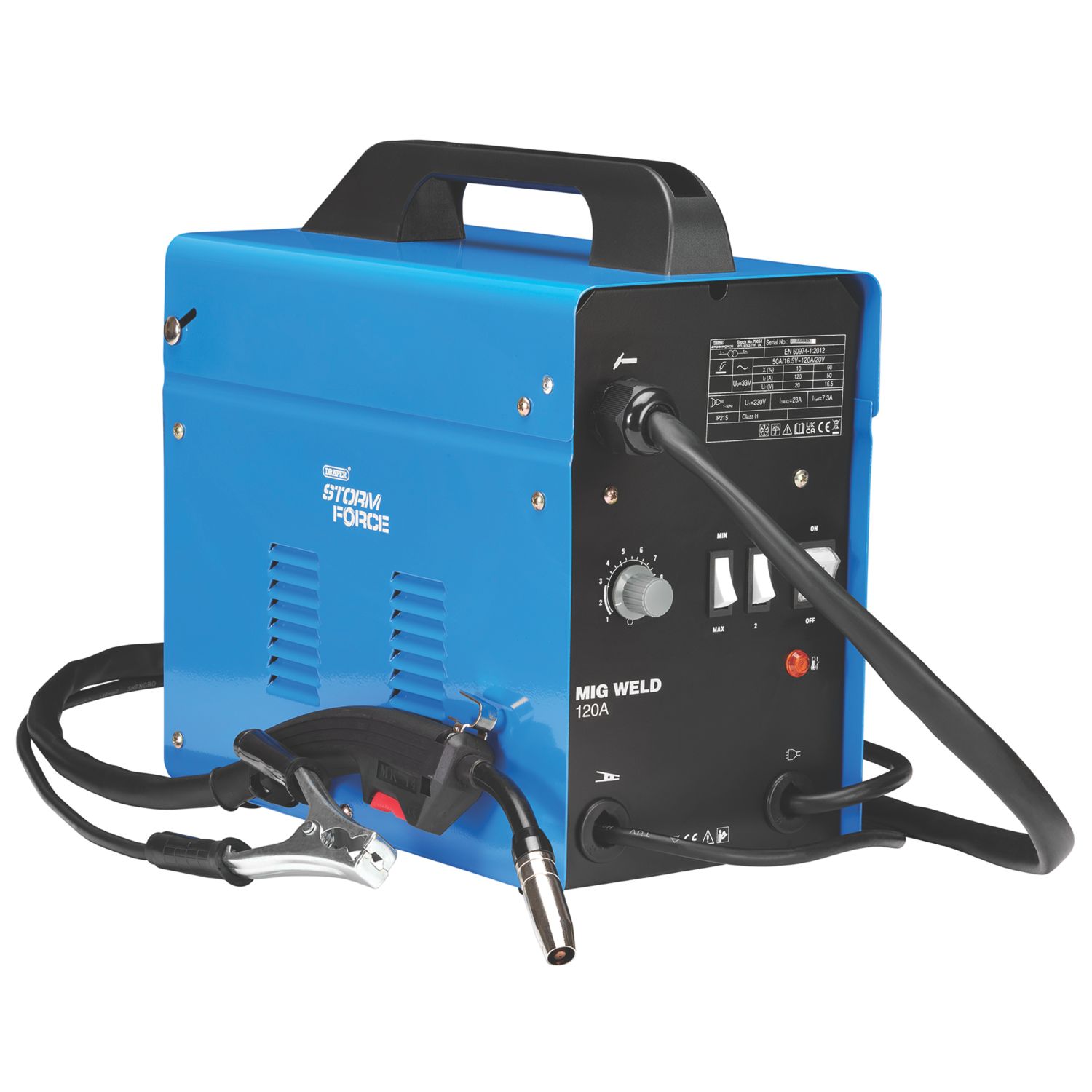 Draper 70051 50-120A Gasless MIG Welder 230V (505CM)