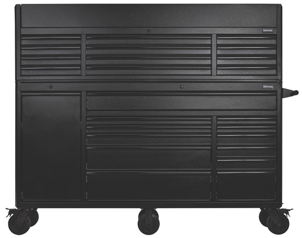 Bunker 25-Drawer Modular Roller Cabinet & Tool Chest - Screwfix