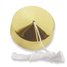 Varilight  6A 2-Way Pull Cord Switch Polished Brass
