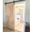 Knotty Unfinished Pine  Wooden Horizontal Pattern Internal Sliding Barn Door 2134mm x 970mm
