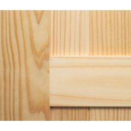 Knotty Unfinished Pine  Wooden Horizontal Pattern Internal Sliding Barn Door 2134mm x 970mm