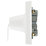 British General  50A 1-Way Ceiling Switch White On/Off Indicator