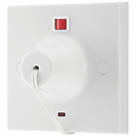 British General  50A 1-Way Ceiling Switch White On/Off Indicator
